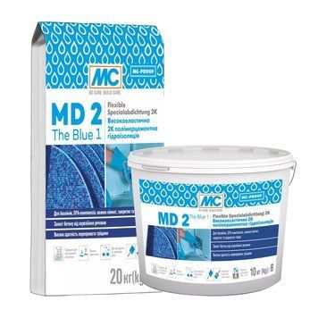 Полимерцементная гидроизоляция MC MD 2 The Blue 1 (2К) 010100101 фото